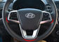 Peças de acabamento do interior do carro, guarnição do volante cromado para Hyundai IX25 2014 fornecedor