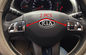 Peças personalizadas de acabamento interior de automóveis Chrome ABS Trim volante para KIA Sportage R 2014 fornecedor