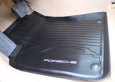 China Esteiras do assoalho do preto do PVC para Porsche Macan 2014 2016, esteira do pé com logotipo original do estilo fornecedor