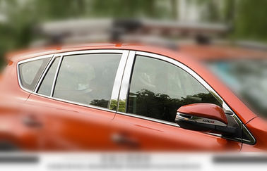 China Guarnição de aço inoxidável lustrada da janela de carro cabida para Toyota RAV4 2013 2014 fornecedor