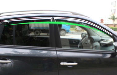 China Defletores do vento para os protetores 2009 da janela de carro de Renault Koleos com listra da guarnição fornecedor