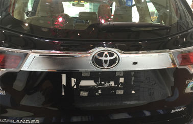 China Peças de acabamento de carroceria de automóveis Chrome para Toyota Highlander Kluger 2014 2015 Back Garnish fornecedor