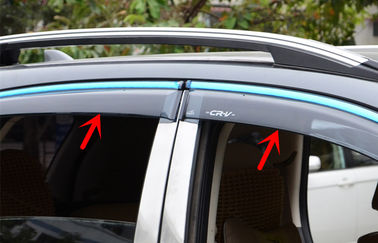 China Viseiras 2012, defletores da janela de carro de HONDA CR-V de aço inoxidável do vento da listra da guarnição fornecedor