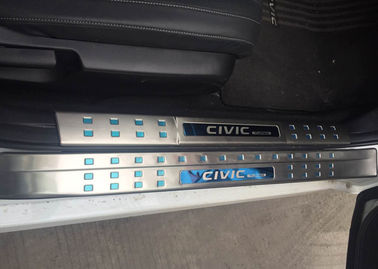 Bom preço. S/S Acessórios para automóveis HONDA CIVIC 2016, Porta lateral iluminada Sills Scuff Plate on-line