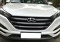 Hyundai New Tucson 2016 2017 Grelha frontal de moldura de cobertura 3D Fibra de Carbono / Chrome fornecedor
