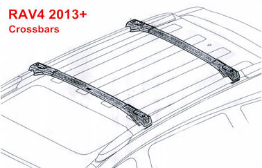 Bom preço. Barras cruzadas de estilo OE para 2013 2016 Toyota RAV4 Roof Luggage Rack Rails on-line