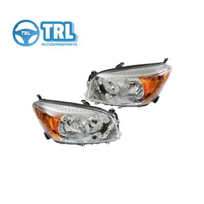 8113042300 Toyota Rav4 Lâmpada de farol dianteiro cromado tamanho original OEM 8113042420